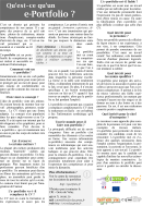 Document de présentation du portfolio pour les employeurs/recruteurs